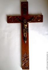Аникварный католический крест